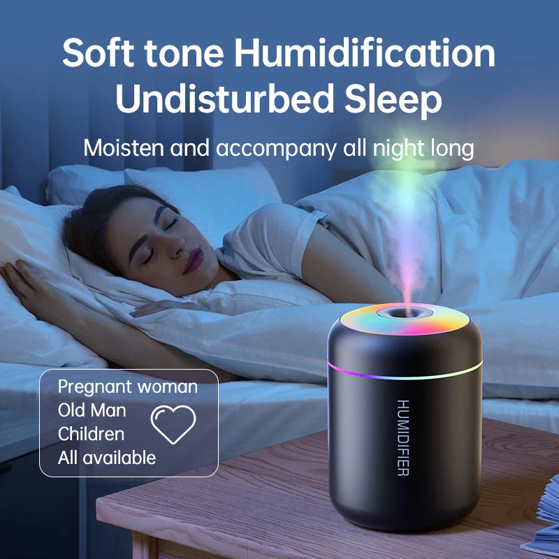 180ml Mini Air Humidifier USB - For Vehicle Storage and Daily Drives