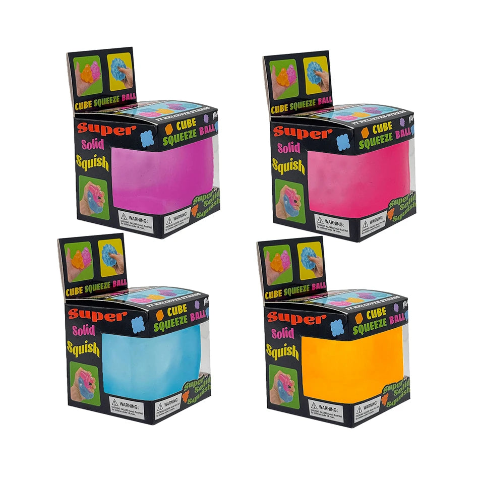 Sensory Fidget Cube - Colorful Squeeze Toy
