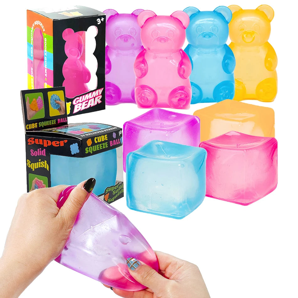 Sensory Fidget Cube - Colorful Squeeze Toy