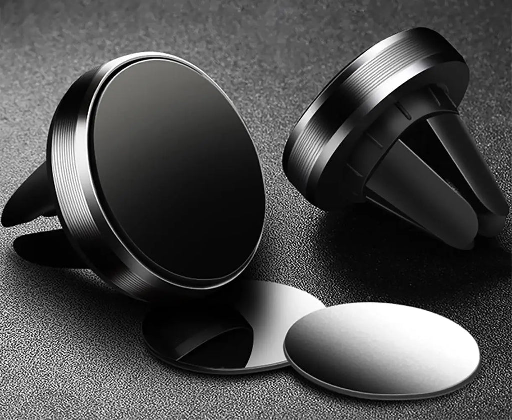 Magnetic Round Car Phone Holder – Dashboard & Vent Mount