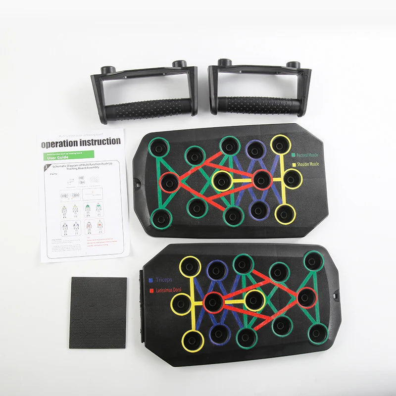 Foldable Push-Up Board Set - Portable Fitness Handles