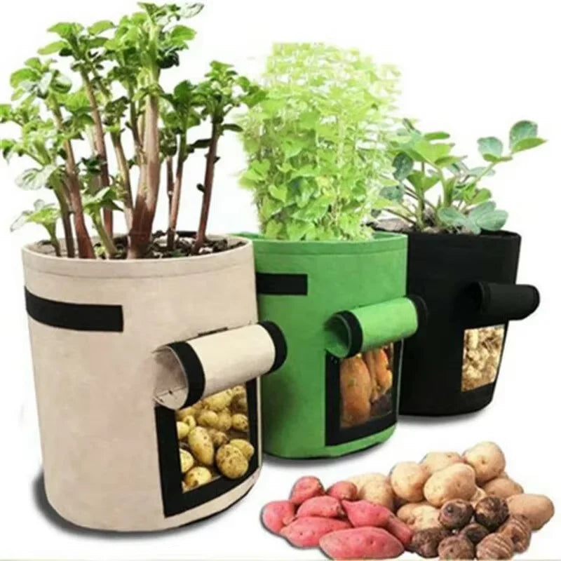 Felt Potato Grow Bag - Vegetable Planting Bucket