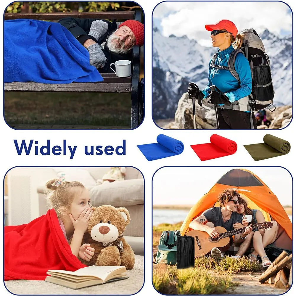 Fleece Sleeping Bag Liner - Lightweight Sheet for Camping
