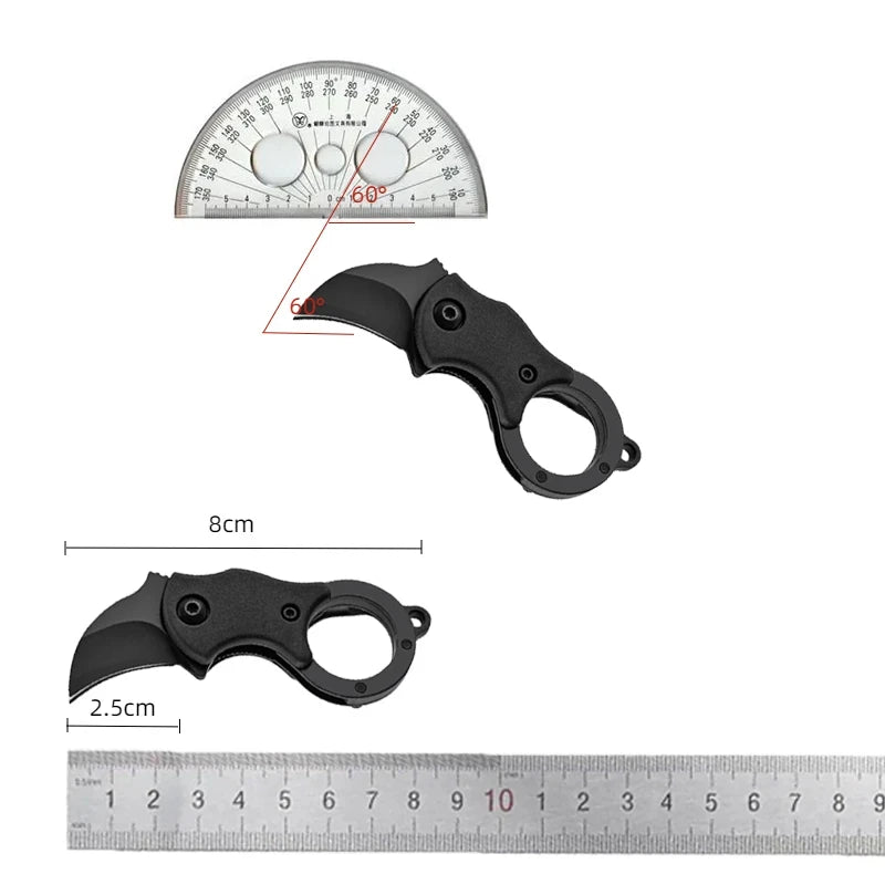 Mini Keychain Pocket Knife - Compact Fixed Blade Utility Cutter