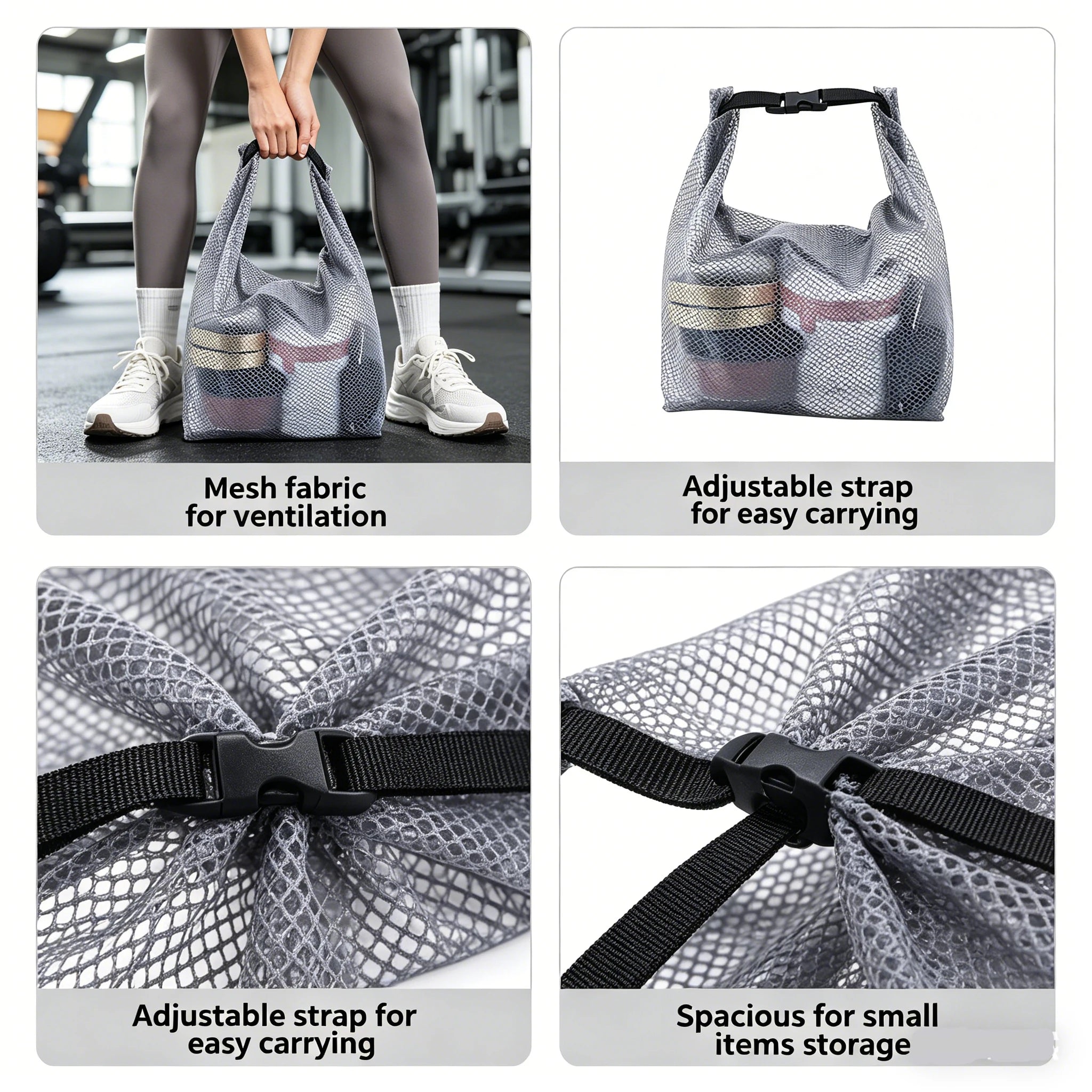 Mesh Travel Toiletry Bag – Waterproof Organizer for Gym Trips