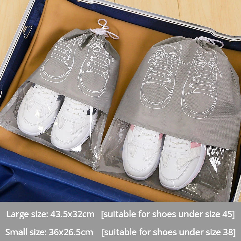 Travel Shoe Storage Bags – Waterproof 5-Piece Packing Protection