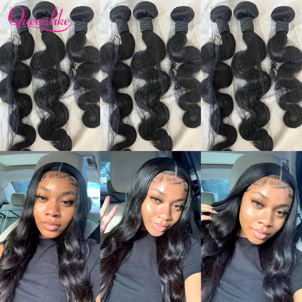 Body Wave Hair Bundles - Natural Color Human Hair Weave