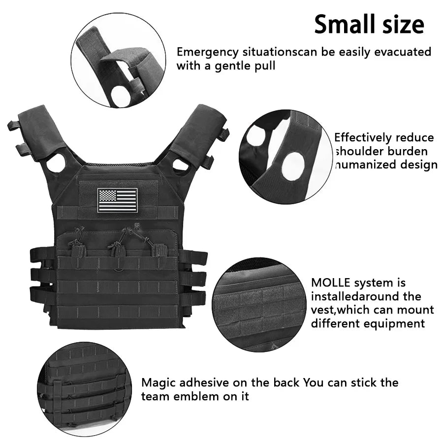 Outdoor Training Vest - Utility Carrier for Airsoft Gear
