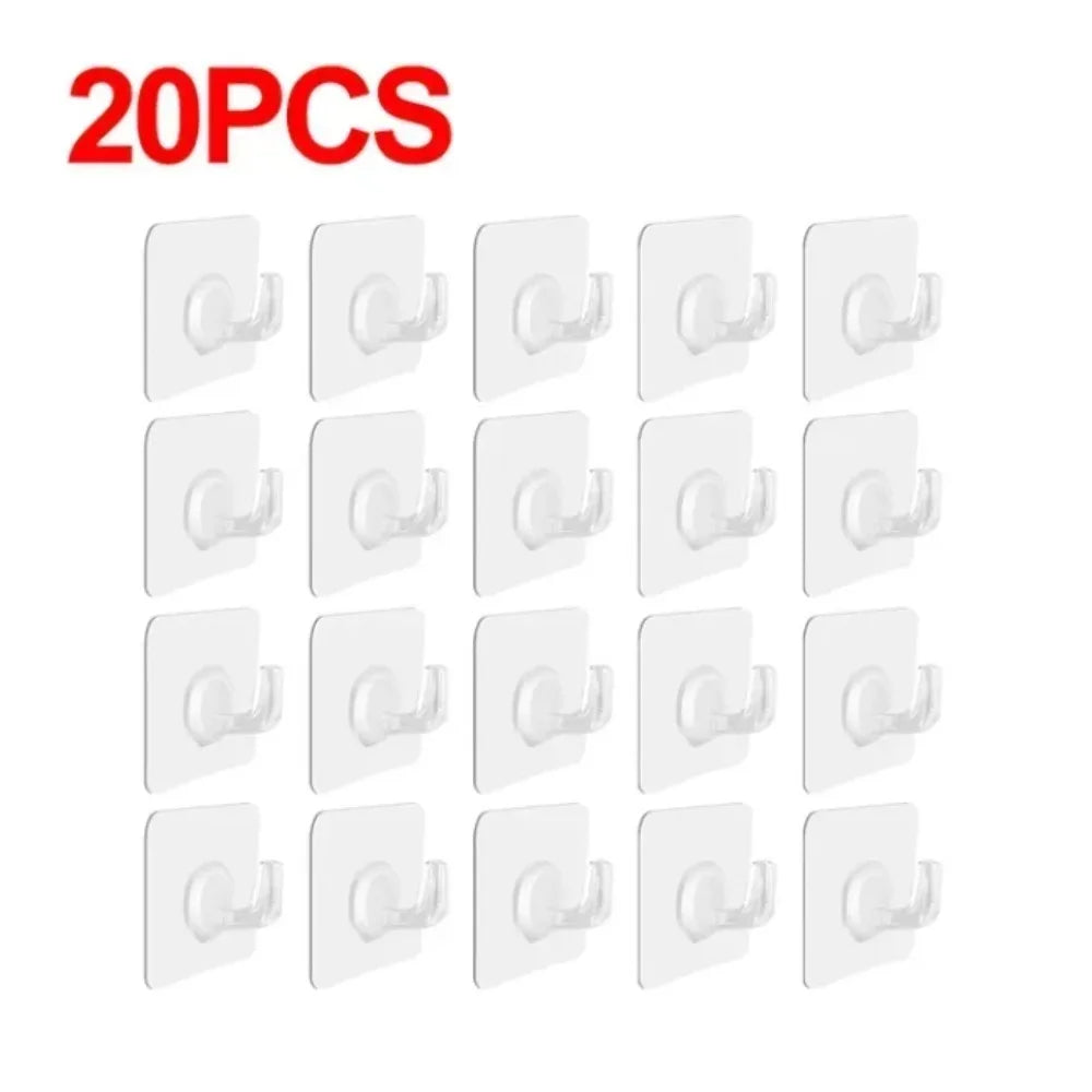 Self-adhesive Hook Transparent Door Wall - For Kitchen Storage and Prep