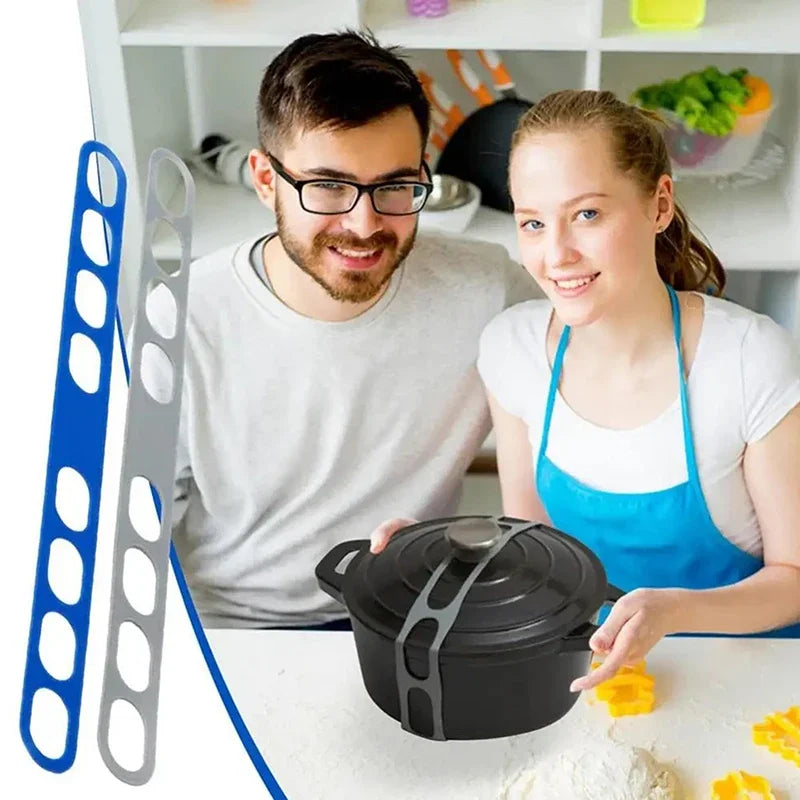 Silicone Lid Strap - 54 cm Band for Pots and Lunch Boxes