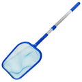 Pool Leaf Rake Net - Deep Bag Swimming Pool Skimmer - Blue