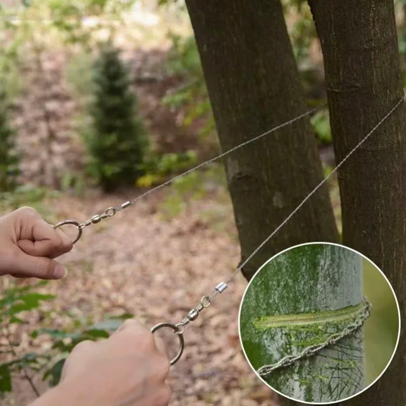 Portable Wire Saw - Stainless Steel Camping Hand Saw