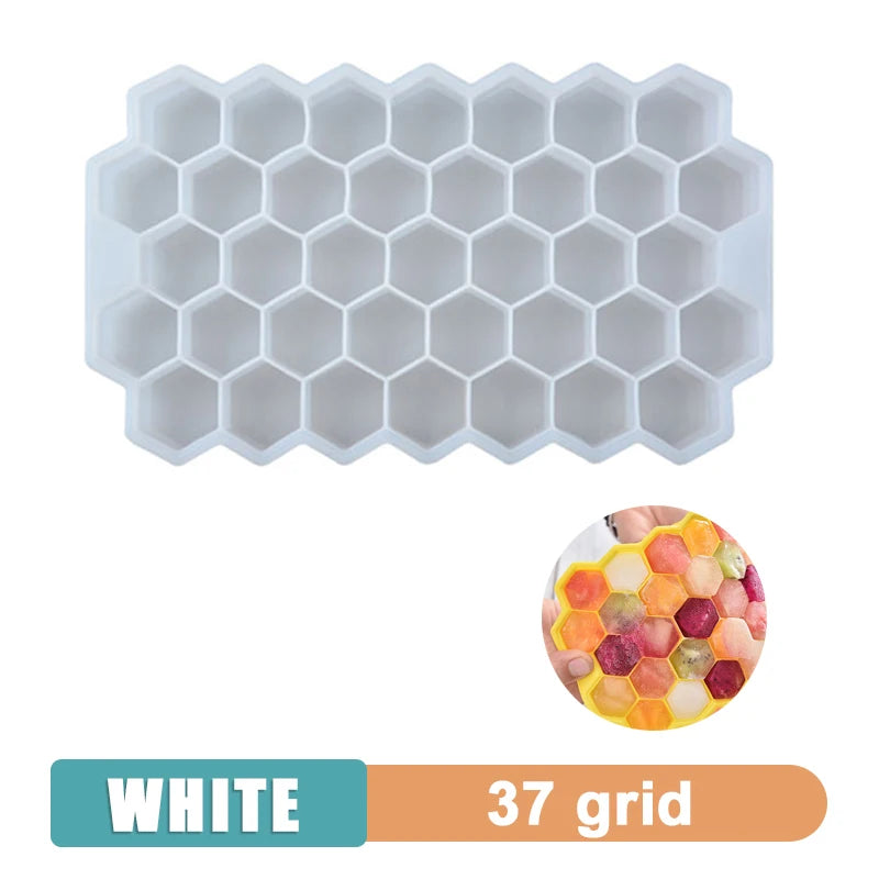 Silicone Ice Cube Tray - Multi-Grid Mold for Home Drinks