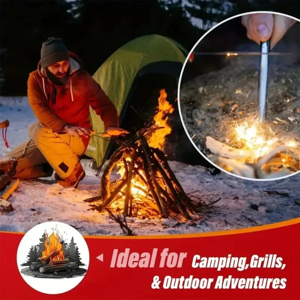 Wax Wood Fire Starter Sticks - BBQ Starter Set for Camp Cooking