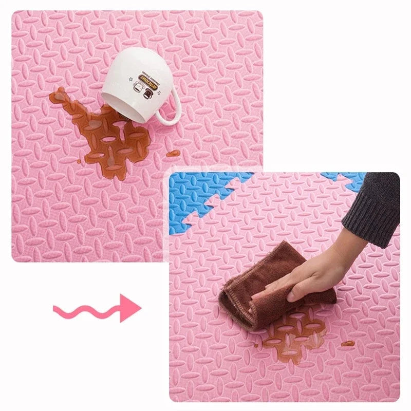 Foam Puzzle Play Mat Tiles - 16-Piece Interlocking Floor Set