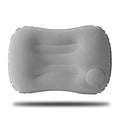 Inflatable Travel Pillow - Compact Support for Trips and Camping - Gray