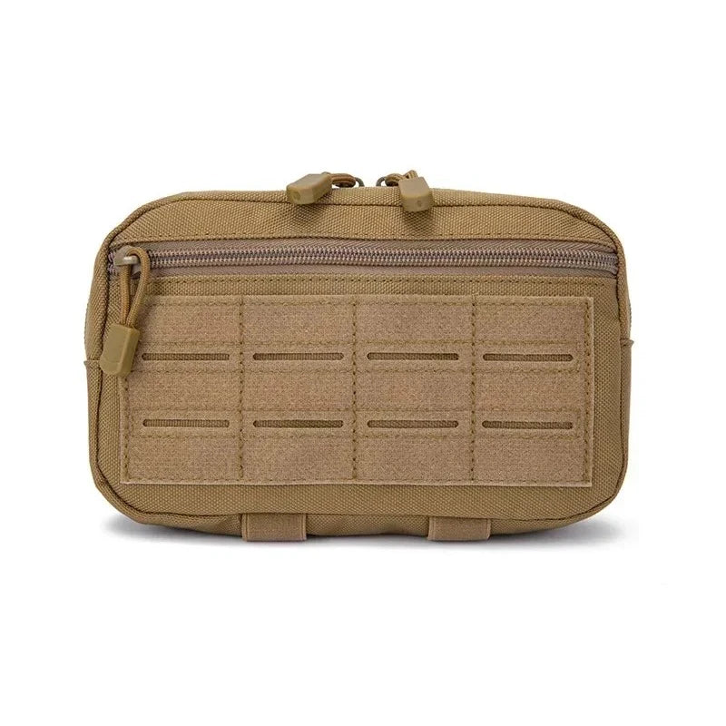 MOLLE EDC Pouch - Nylon Utility Bag for Gear Storage - Tan