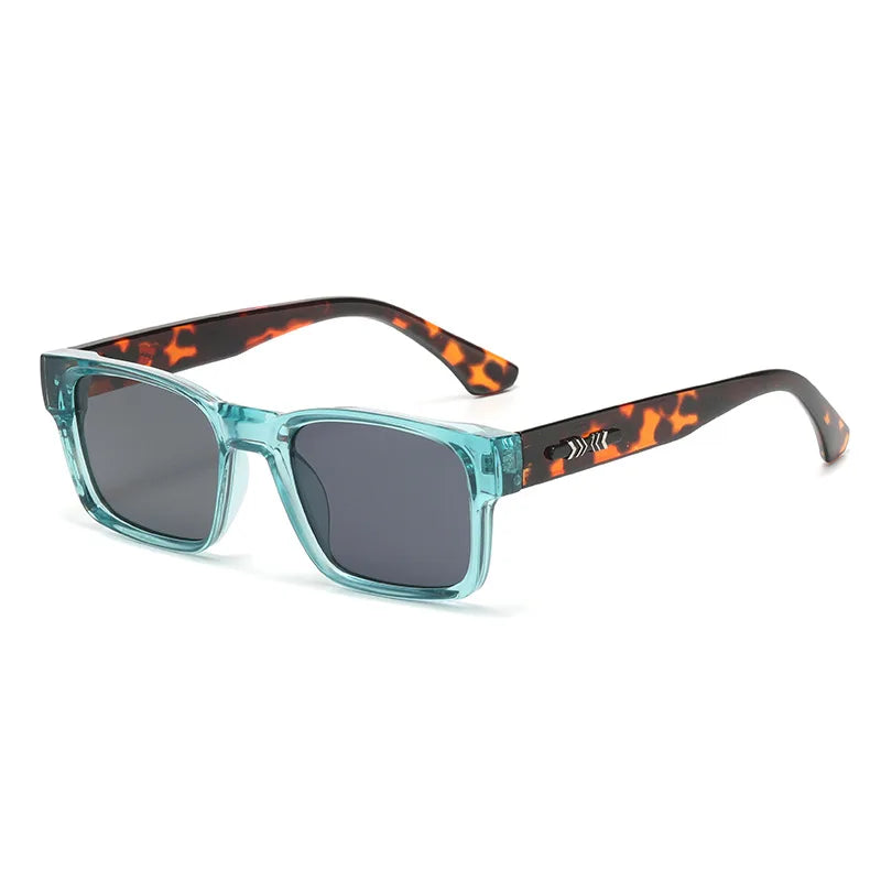 Square Sunglasses - Minimalist Unisex Eyewear - Green