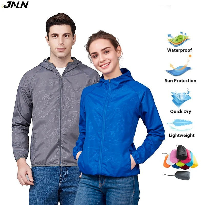 Unisex Hiking Jacket - Lightweight Outdoor Windbreaker Shell