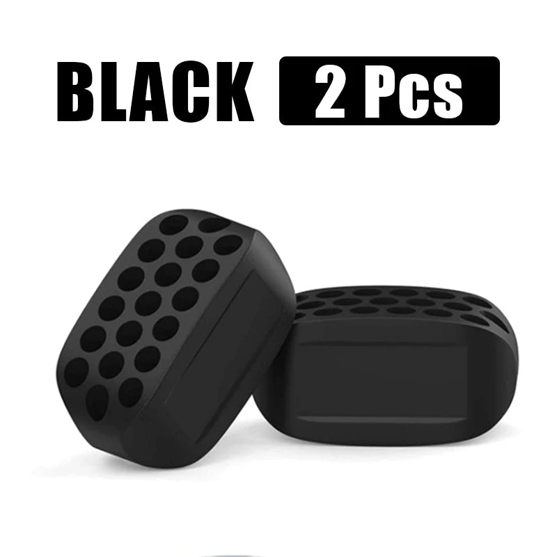 Silicone Jaw Exercise Ball - General Fitness Accessory - Black - 2 Pieces