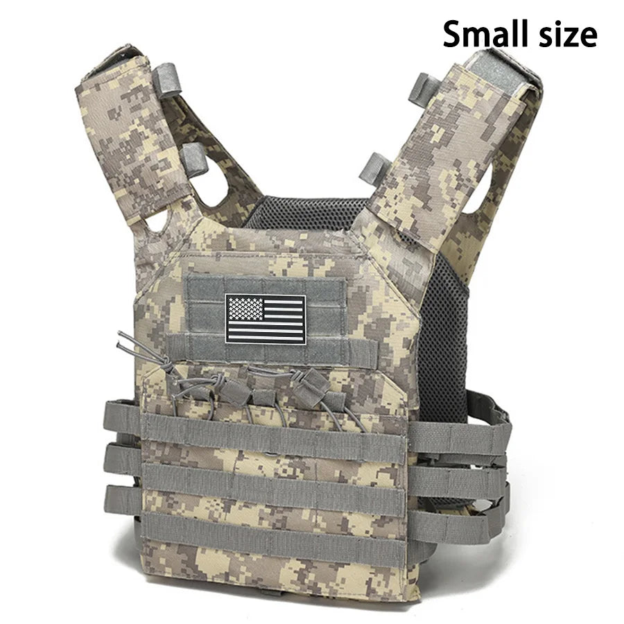 Outdoor Training Vest - Utility Carrier for Airsoft Gear - Acu