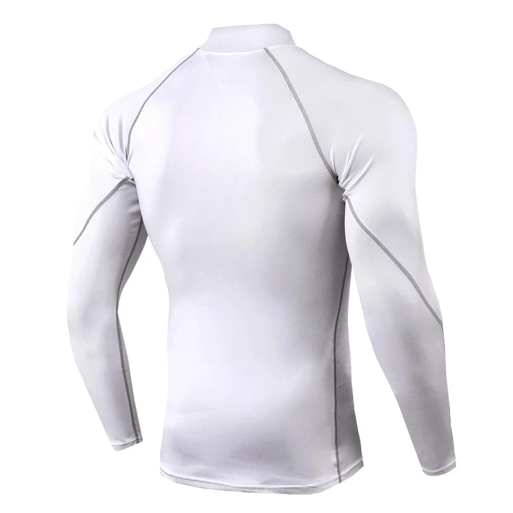 Men's Compression Workout Shirt - Long Sleeve Athletic Top