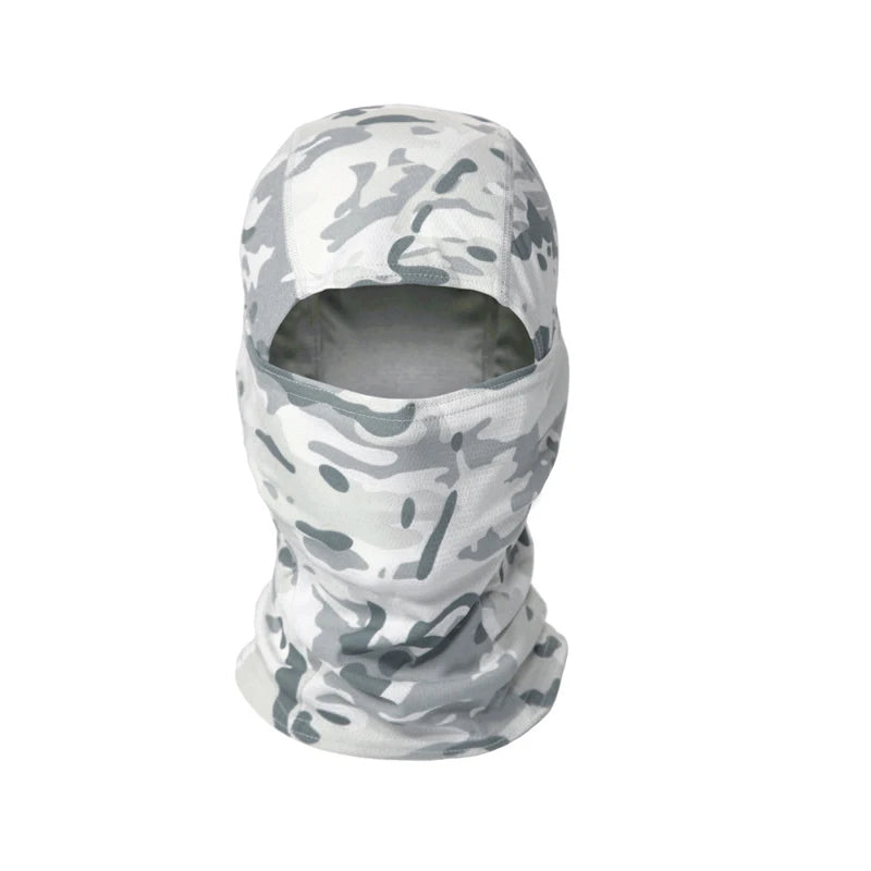 Printed Outdoor Balaclava - Lightweight Face Cover Scarf - Snow Cp