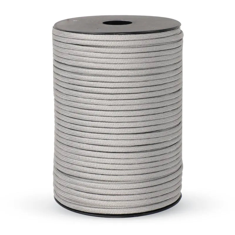 550 Paracord Rope - 4 mm Utility Cord for Camping Gear - Gray