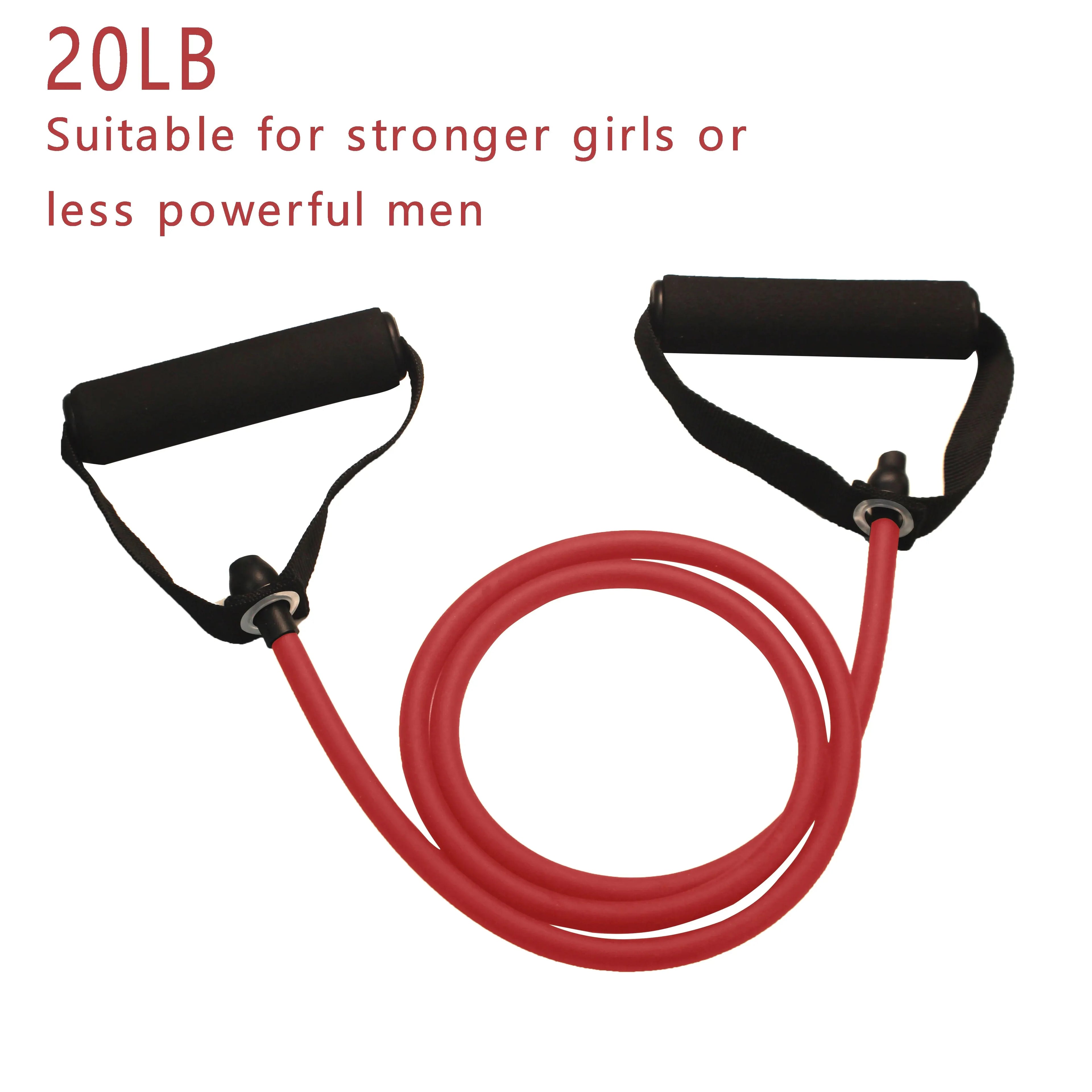 Resistance Band Handles - Grip Handles for Exercise Bands - 20 Lb Resistance