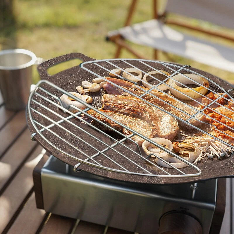 Outdoor Grill Rack - Steel Insert for Camping Cookware