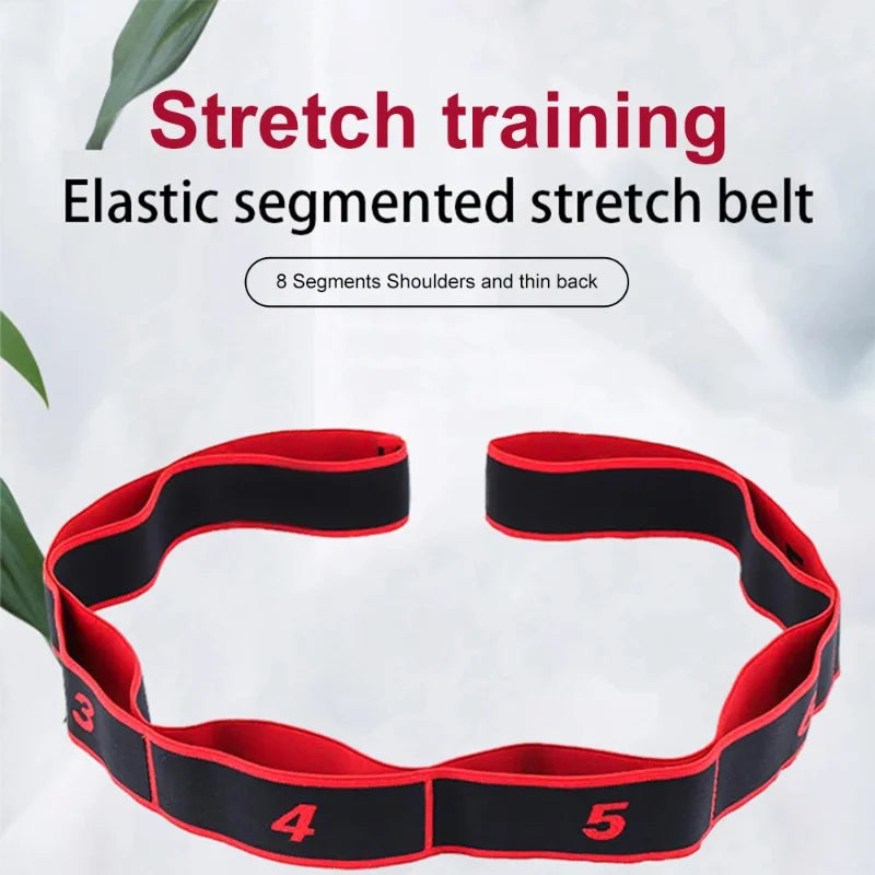 Yoga Stretching Strap - Sectioned Resistance Band for Pilates