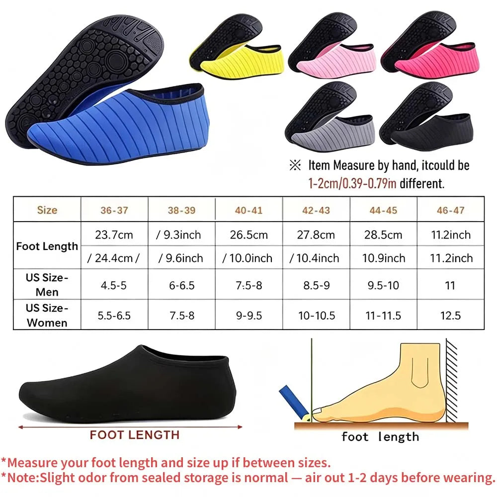 Ultra-Light Anti-Slip Aqua Socks - Quick-Dry Barefoot Water Shoes