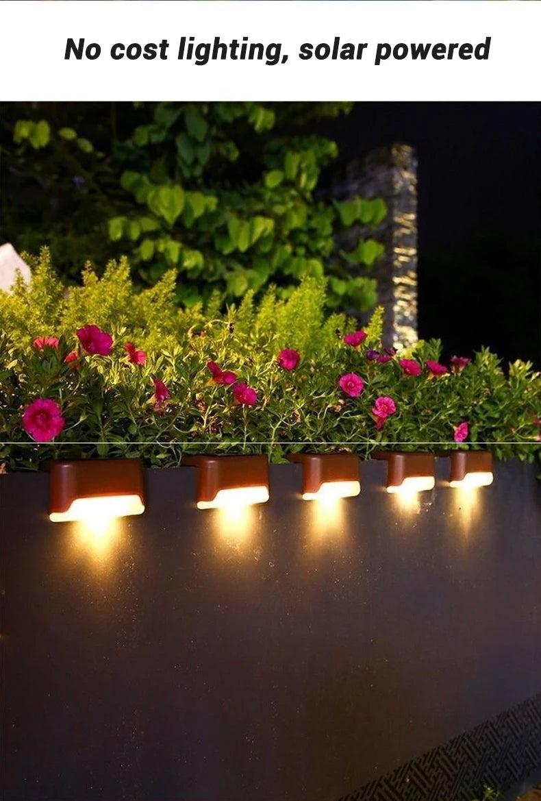 Solar Step Deck Lights – Waterproof Path Lighting for Outdoor Stairs