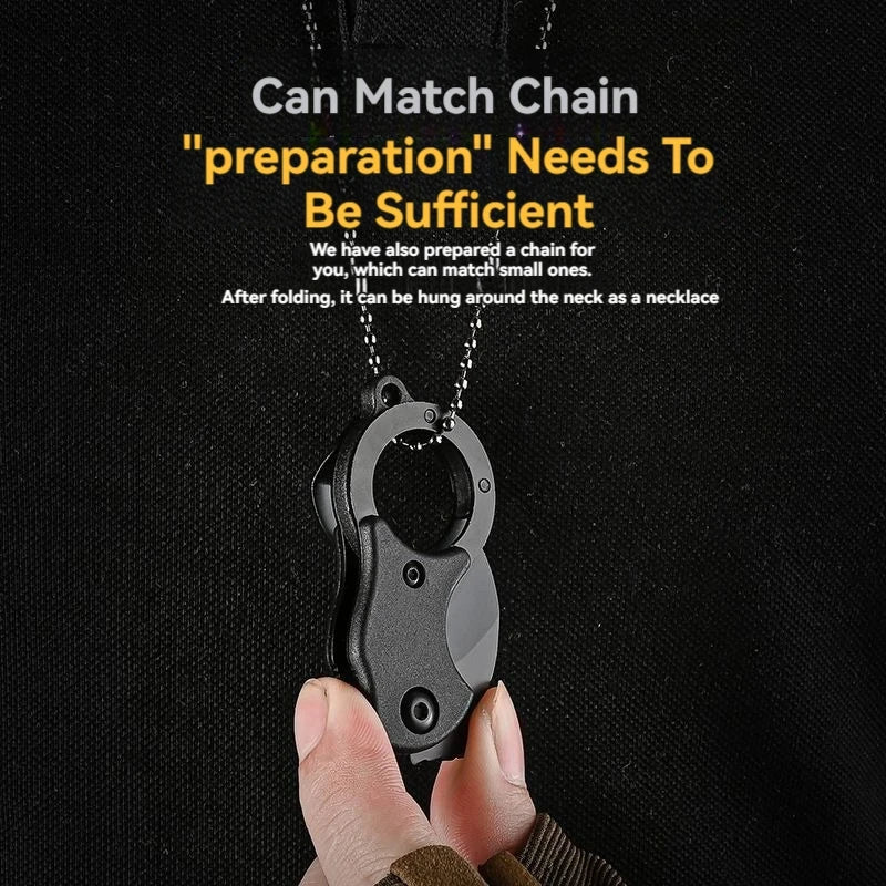 Mini Keychain Pocket Knife - Compact Fixed Blade Utility Cutter