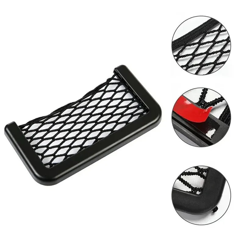 Car Seat Side Mesh Storage Net – Seatback Pocket Organizer