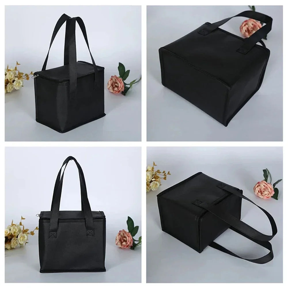 Folding Lunch Cooler Bag - Insulated Picnic Food Carrier