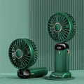 Handheld Personal Rechargeable Fan LED - For Desk or Travel Use