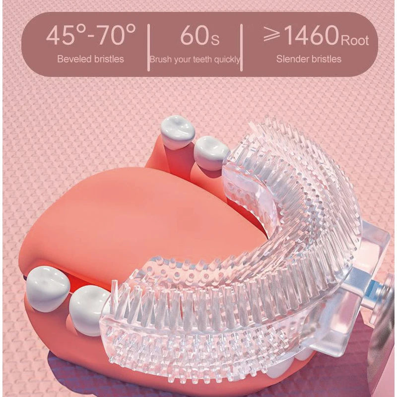 Children U-shaped Electric Toothbrush Degrees - For Travel and Daily Carry