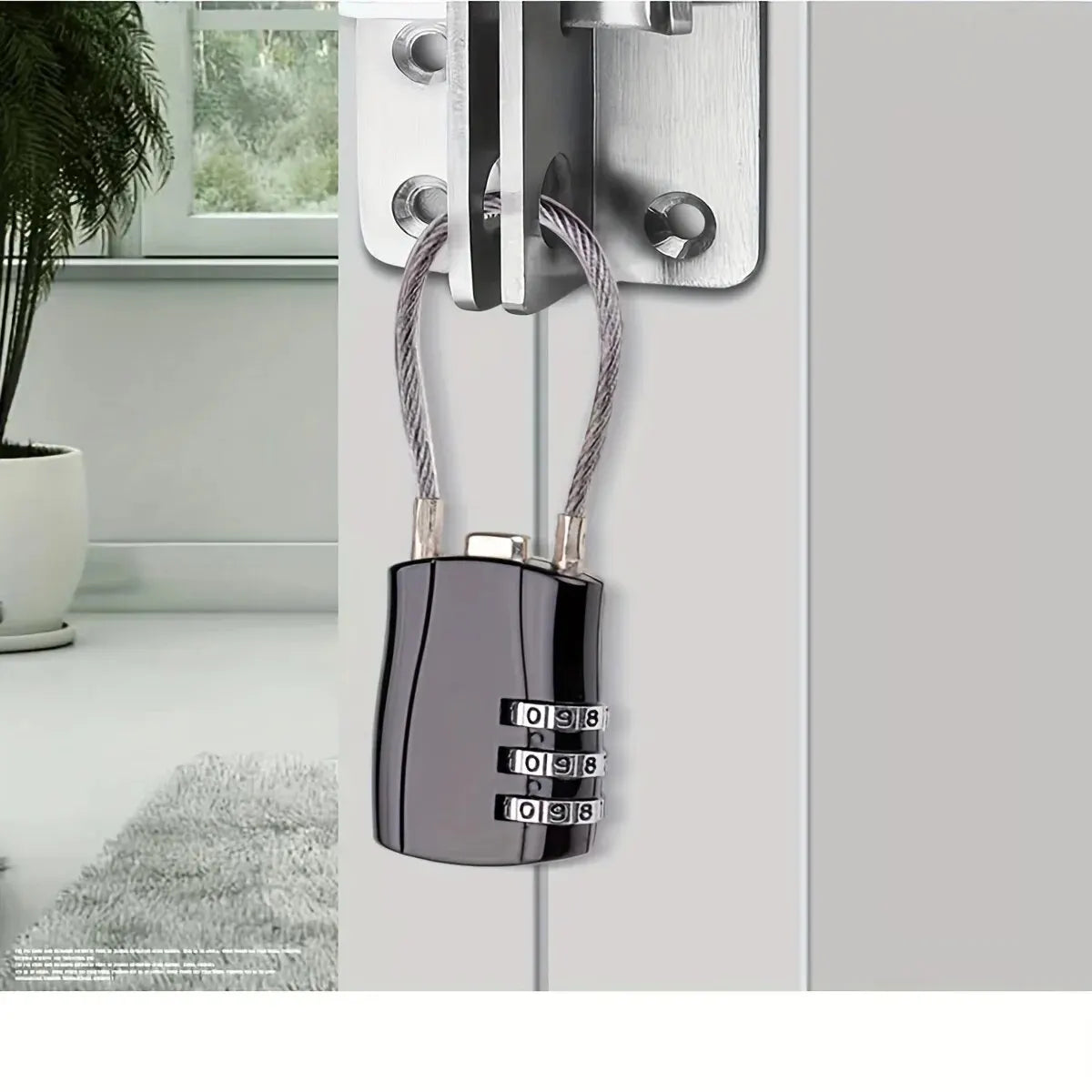 Combination Padlock - Keyless Locker & Cabinet Lock