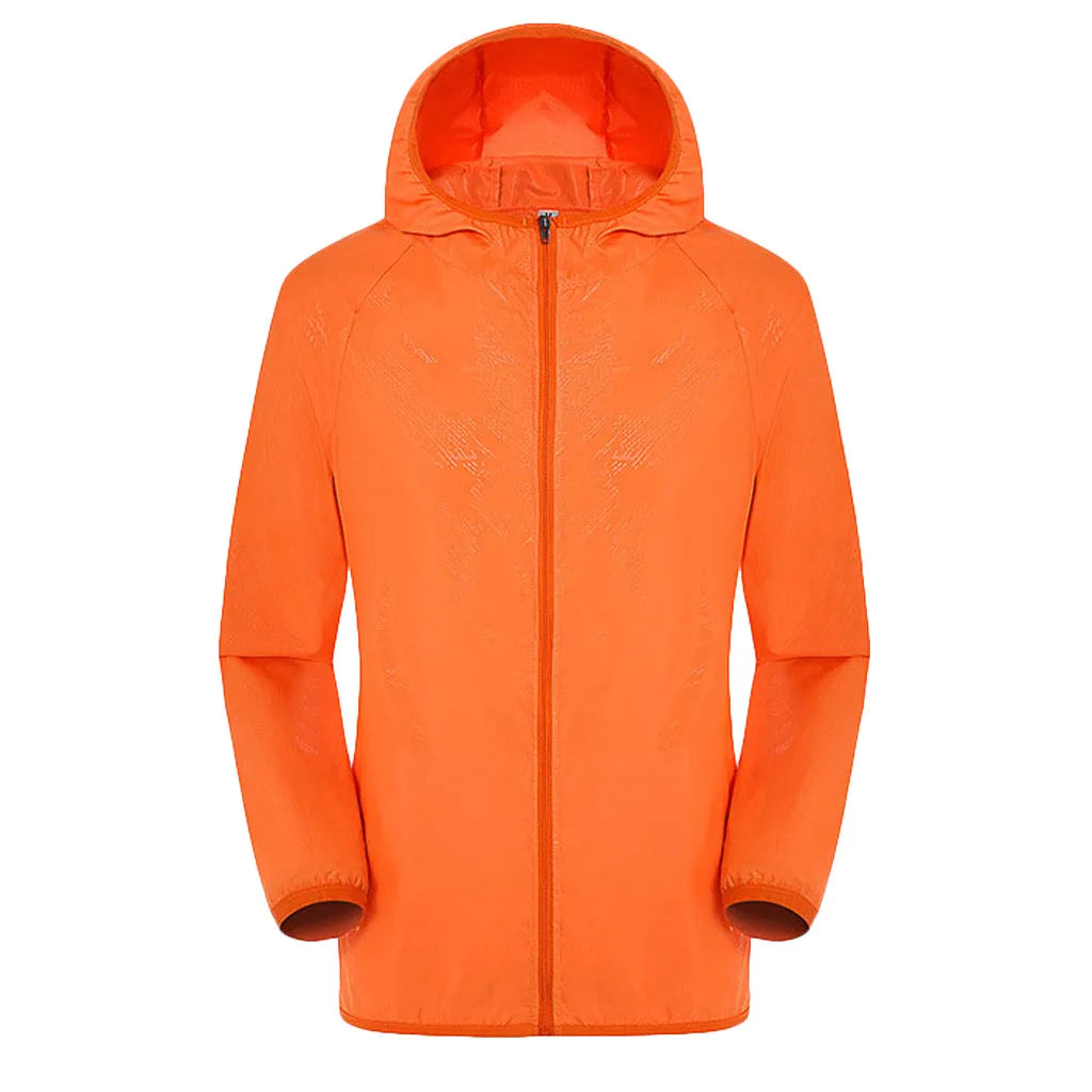 Hiking Windbreaker Jacket - Hooded Coat for Outdoor Layers