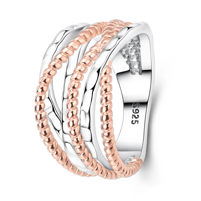 Zircon Geometric Ring - Minimalist Silver-Color Jewelry - Style Kjr312