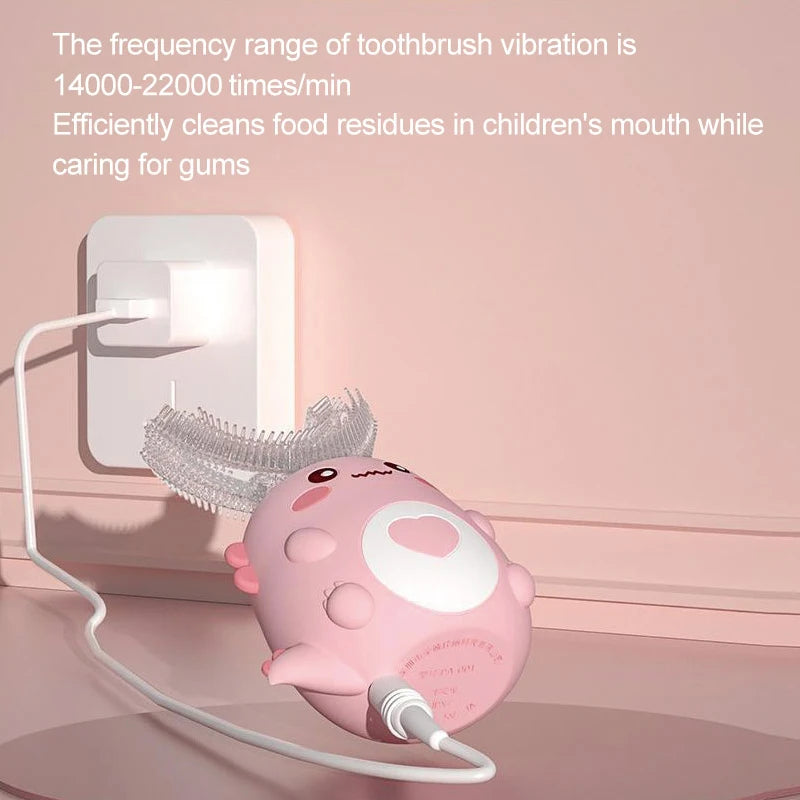 Children U-shaped Electric Toothbrush Degrees - For Travel and Daily Carry
