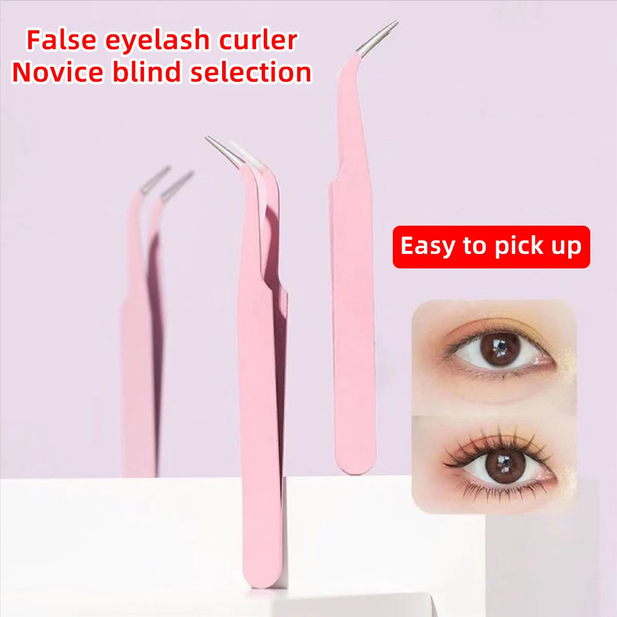 Eyelash Curler Tool - Compact Clamp for Makeup Routines