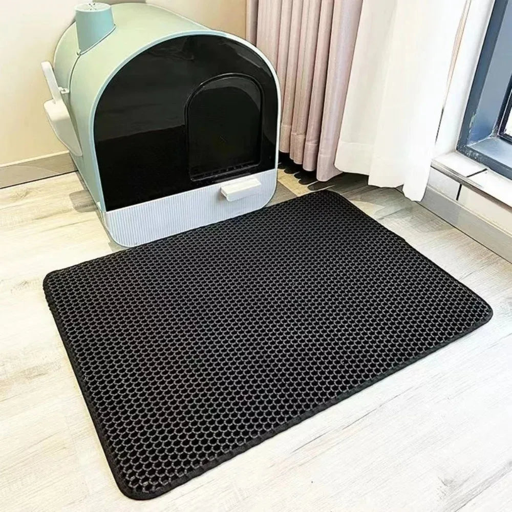90x60cm Cat Litter Mat Double - For Everyday Pet Use
