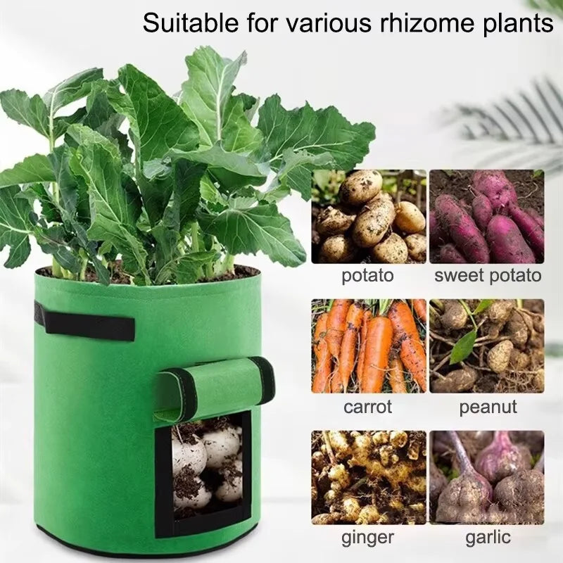 Felt Potato Grow Bag - Vegetable Planting Bucket