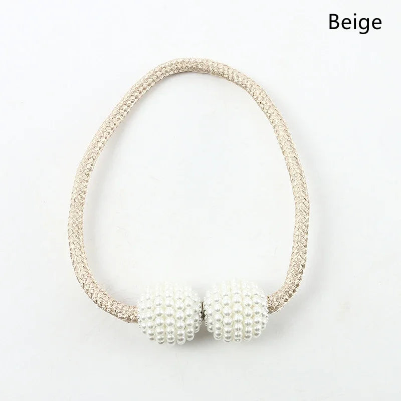 Pearl Magnetic Curtain Clip Holders - For Everyday Home Use