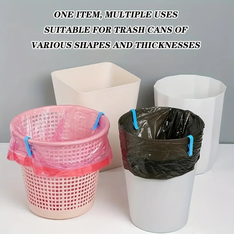 Garbage Bag Holder Clips - Clamp Set for Waste Basket Liners