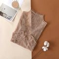 Women's Mesh Lace Top - Long Sleeve Sheer Blouse - Dark Khaki