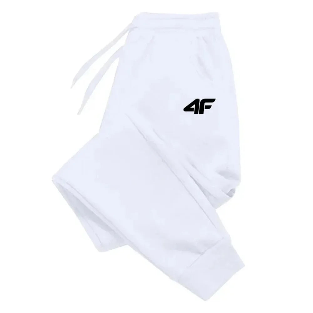Men's Casual Sweatpants - Elastic Waist Printed Jogger Pants