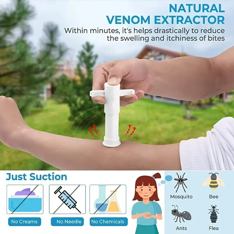 Bug Bite Suction Tool - Natural Mosquito Venom Extractor Pump